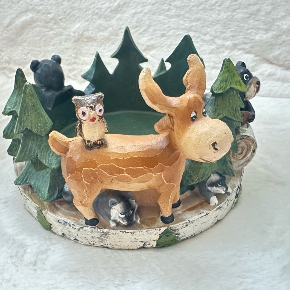 Woodland Animal Candle Holder